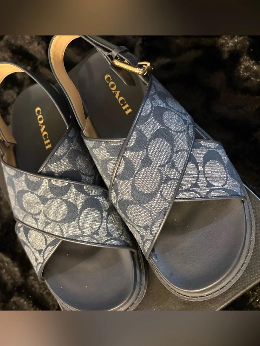 Coach sandals signature